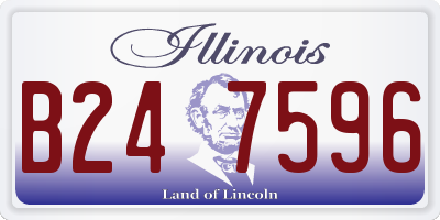 IL license plate B247596