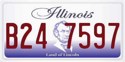 IL license plate B247597
