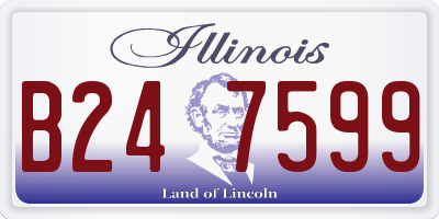 IL license plate B247599