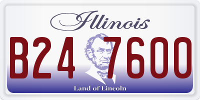 IL license plate B247600