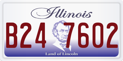 IL license plate B247602