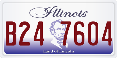 IL license plate B247604