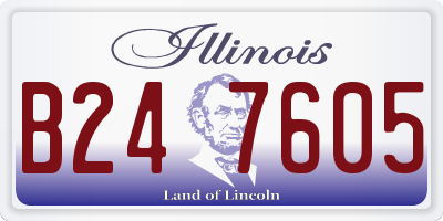 IL license plate B247605
