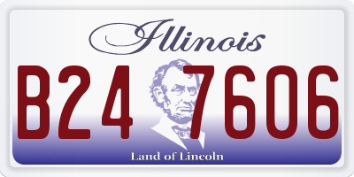 IL license plate B247606