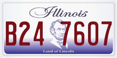 IL license plate B247607