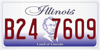 IL license plate B247609