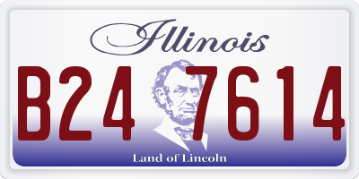 IL license plate B247614