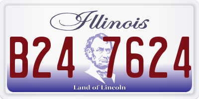 IL license plate B247624