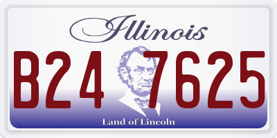 IL license plate B247625