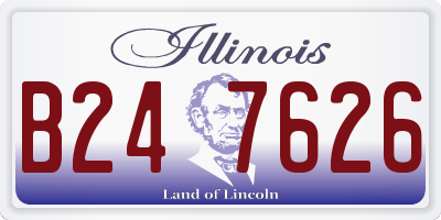 IL license plate B247626
