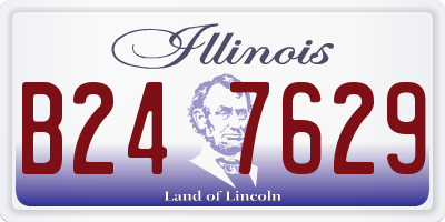 IL license plate B247629
