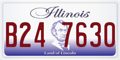 IL license plate B247630