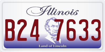 IL license plate B247633