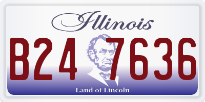 IL license plate B247636