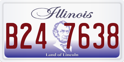 IL license plate B247638