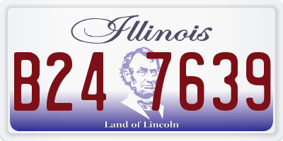 IL license plate B247639