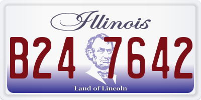 IL license plate B247642
