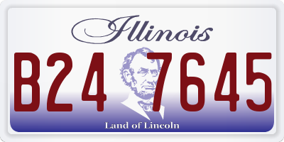 IL license plate B247645