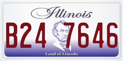 IL license plate B247646