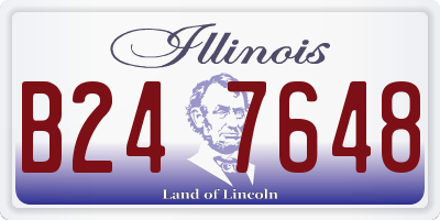 IL license plate B247648