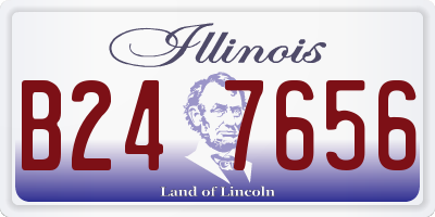 IL license plate B247656