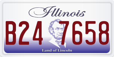 IL license plate B247658