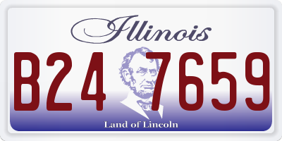 IL license plate B247659
