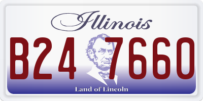 IL license plate B247660