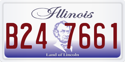 IL license plate B247661