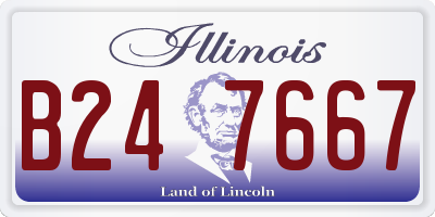 IL license plate B247667