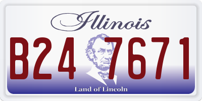 IL license plate B247671