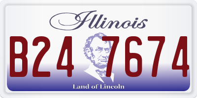 IL license plate B247674