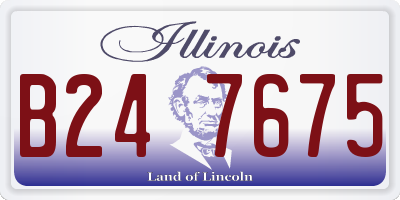 IL license plate B247675