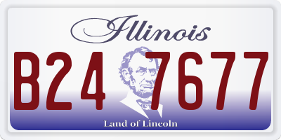 IL license plate B247677