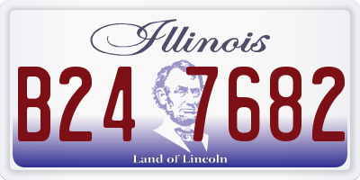 IL license plate B247682