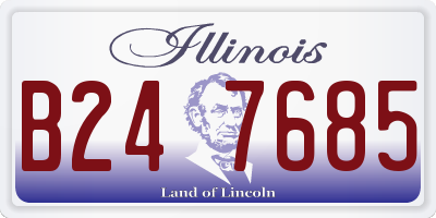 IL license plate B247685