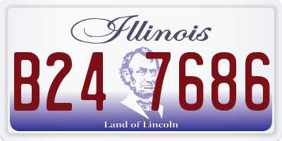 IL license plate B247686