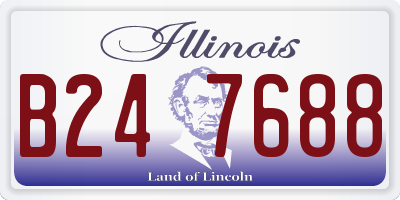 IL license plate B247688