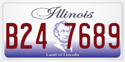 IL license plate B247689