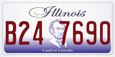 IL license plate B247690