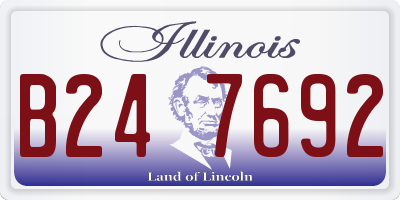 IL license plate B247692
