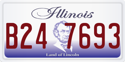IL license plate B247693