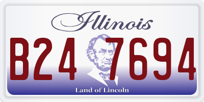 IL license plate B247694