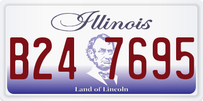 IL license plate B247695