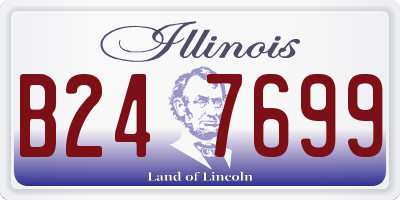 IL license plate B247699