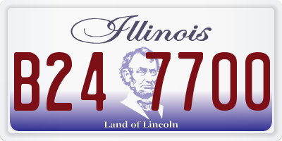 IL license plate B247700