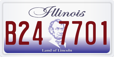 IL license plate B247701