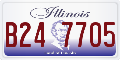 IL license plate B247705