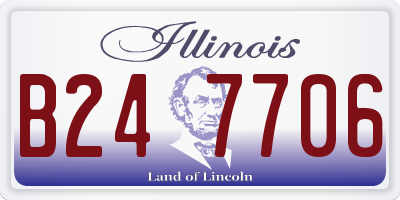 IL license plate B247706