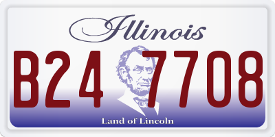 IL license plate B247708